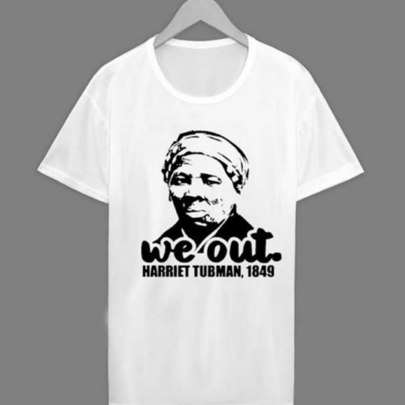 New Without Tags. Harriet Tubman Themed WE OUT white graphic T-Shirt. Size 1X - Picture 2 of 3
